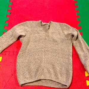 Grey pull over sweater